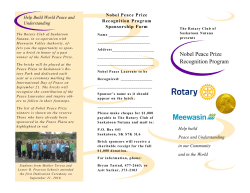 Nobel Peace Prize Recognition Program