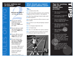 A Guide to Good Asthma Care