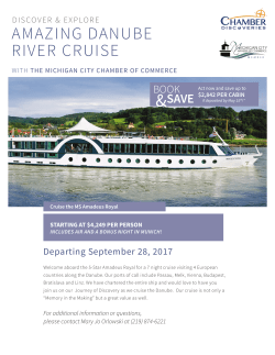 CD - Danube River Cruise Brochure- Michigan City Area