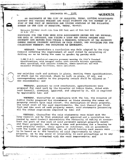 Military Parkway south side from 300 feet fast of