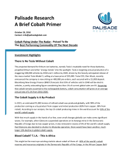 A Brief Cobalt Primer