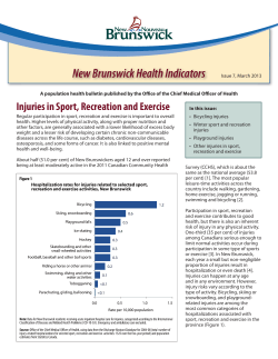 Injuries in Sport, Recreation and Exercise