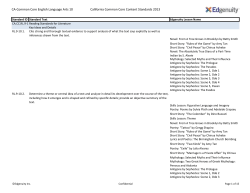 CA-Common Core English Language Arts 10 California