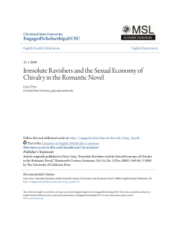 Irresolute Ravishers and the Sexual Economy of Chivalry in the