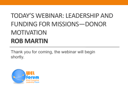 Today`s webinar: is the existence of god a scientific question