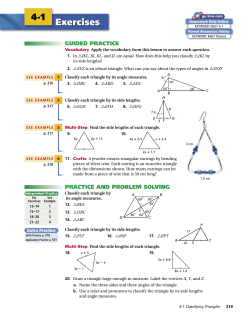 Exercises 4-1
