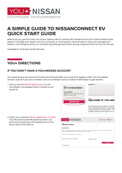 a simple guide to nissanconnect ev quick start guide