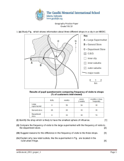 settlement_2011_paper_1 Page 1 Geography Practice Paper Grade
