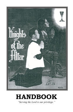 Knights of the Altar Handbook