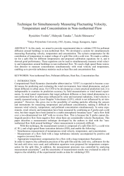 Technique for Simultaneously Measuring Fluctuating Velocity