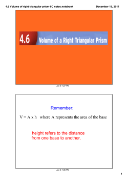 4.6 Volume of right triangular prism