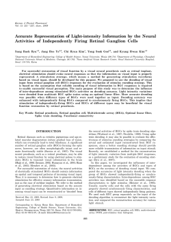 Accurate Representation of Light-intensity Information by the Neural