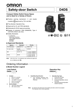 Safety-door Switch D4DS u