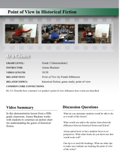 Point of View in Historical Fiction