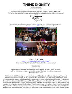 Thank you to those of you who were able to attend last Saturday`s