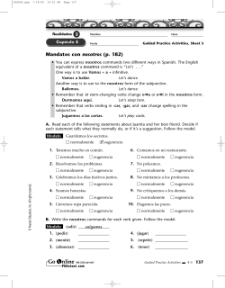 Mandatos con nosotros (p. 182) salgamos