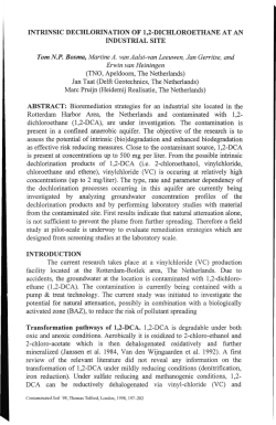 INTRINSIC DECHLORINATION OF 1,2