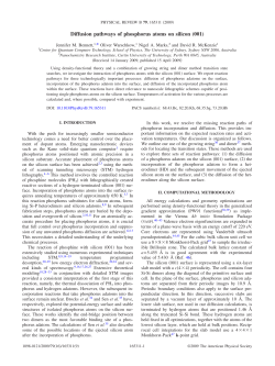 Diffusion pathways of phosphorus atoms on silicon (001)