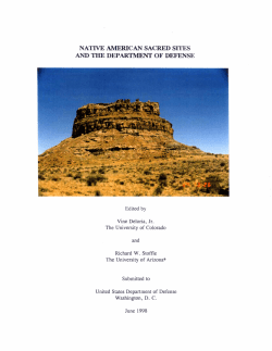 native american sacred sites and the department of defense