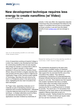 New development technique requires less energy to