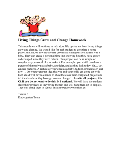 Living Things Grow and Change Homework