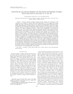 century-scale development of polygon-patterned tundra