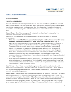 Sales Charges Information