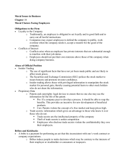 Moral Issues in Business