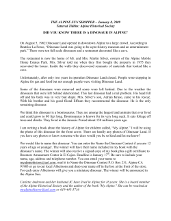 Dis You Know There is a Dinosaur in Alpine?