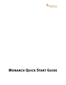 Monarch Quick Start Guide
