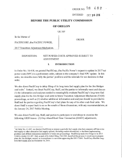 16-482 - Oregon Public Utility Commission