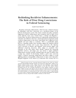 Rethinking Recidivist Enhancements