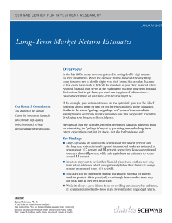 Long-Term Market Return Estimates