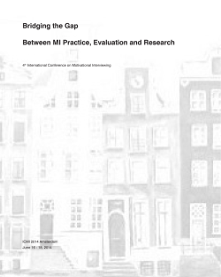 Full program - International Conference on Motivational Interviewing