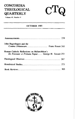 John Bugenhagen and the Comma Johanneum