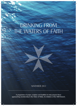 drinking from the waters of faith