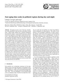 Soot aging time scales in polluted regions during day and night