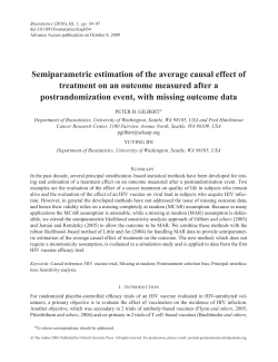 Semiparametric estimation of the average causal