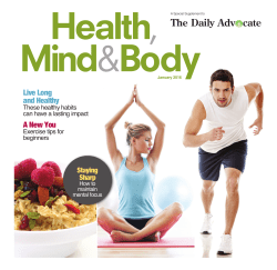 Healthy Living - Daily Advocate