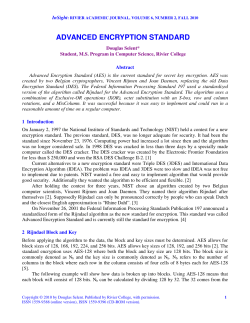 ADVANCED ENCRYPTION STANDARD