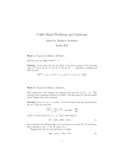 Solutions - Otterbein University