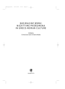 sub imagine somni: nighttime phenomena in greco