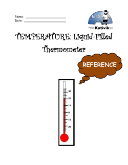 TEMPERATURE: Liquid-Filled Thermometer