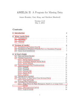 AMELIA II: A Program for Missing Data