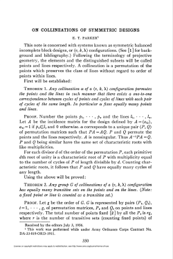 on collineations of symmetric designs 350