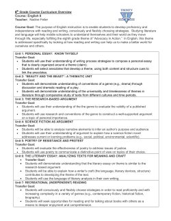 Grade 8 - Trinity Episcopal School