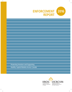 2016 Enforcement Report