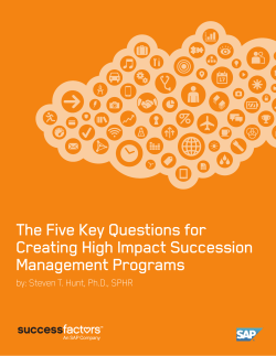 The Five Key Questions For Creating High Impact Succession