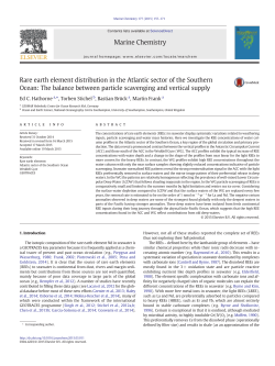 Rare earth element distribution in the Atlantic sector of the Southern