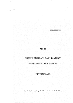 PARLIAMENTARY PAPERS - Australian Institute of Aboriginal and